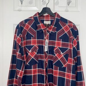 TECOVAS Brushed Cotton Pearl Snap Sz XXL